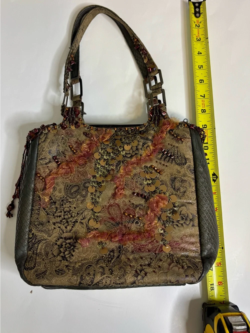 Mary Frances ornate leather